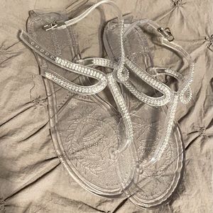 Steve Madden Bedazzled Jelly Sandals